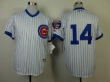 Wholesale Cheap Cubs #14 Ernie Banks White 1988 Turn Back The Clock Stitched MLB Jersey