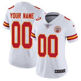 Wholesale Cheap Nike Kansas City Chiefs Customized White Stitched Vapor Untouchable Limited Women\'s NFL Jersey