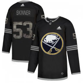 Wholesale Cheap Adidas Sabres #53 Jeff Skinner Black Authentic Classic Stitched NHL Jersey