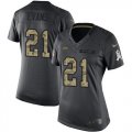 Wholesale Cheap Nike Buccaneers #21 Justin Evans Black Women's Stitched NFL Limited 2016 Salute to Service Jersey