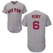 Wholesale Cheap Red Sox #6 Johnny Pesky Grey Flexbase Authentic Collection Stitched MLB Jersey