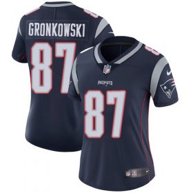 Wholesale Cheap Nike Patriots #87 Rob Gronkowski Navy Blue Team Color Women\'s Stitched NFL Vapor Untouchable Limited Jersey