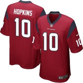 Wholesale Cheap Nike Texans #10 DeAndre Hopkins Red Alternate Youth Stitched NFL Elite Jersey