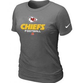 Wholesale Cheap Women\'s Nike Kansas City Chiefs Critical Victory NFL T-Shirt Dark Grey
