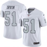 Wholesale Cheap Nike Raiders #51 Bruce Irvin White Men's Stitched NFL Limited Rush Jersey