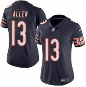 Cheap Women's Chicago Bears #13 Keenan Allen Navy 2024 Vapor Football Stitched Jersey(Run Small)