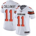 Wholesale Cheap Nike Browns #11 Antonio Callaway White Women's Stitched NFL Vapor Untouchable Limited Jersey