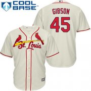Wholesale Cheap Cardinals #45 Bob Gibson Cream Cool Base Stitched Youth MLB Jersey