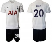Wholesale Cheap Men 2021-2022 Club Tottenham Hotspur home white 20 Nike Soccer Jersey
