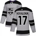 Wholesale Cheap Adidas Kings #17 Ilya Kovalchuk Gray Alternate Authentic Stitched NHL Jersey