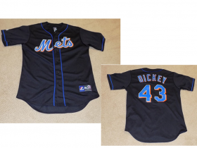 Wholesale Cheap Big Size Men\'s New York Mets #43 R.A.Dickey Majestic alternative black authentic game jersey
