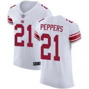 Wholesale Cheap Nike Giants #21 Jabrill Peppers White Men's Stitched NFL Vapor Untouchable Elite Jersey