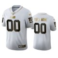 Wholesale Cheap New York Giants Custom Men's Nike White Golden Edition Vapor Limited NFL 100 Jersey