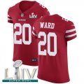 Wholesale Cheap Nike 49ers #20 Jimmie Ward Red Super Bowl LIV 2020 Team Color Men's Stitched NFL Vapor Untouchable Elite Jersey