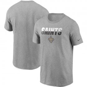 Wholesale Cheap New Orleans Saints Nike Split T-Shirt Heathered Gray