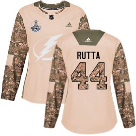 Cheap Adidas Lightning #44 Jan Rutta Camo Authentic 2017 Veterans Day Women\'s 2020 Stanley Cup Champions Stitched NHL Jersey