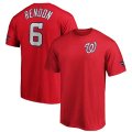 Wholesale Cheap Washington Nationals #6 Anthony Rendon Majestic 2019 World Series Champions Name & Number T-Shirt Red