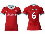Wholesale Cheap Women 2020-2021 Liverpool home aaa version 6 red Soccer Jerseys