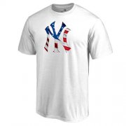 Wholesale Cheap Men's New York Yankees White Big & Tall Banner Wave T-Shirt