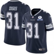 Wholesale Cheap Nike Cowboys #31 Trevon Diggs Navy Blue Team Color Men's Stitched With Established In 1960 Patch NFL Vapor Untouchable Limited Jersey