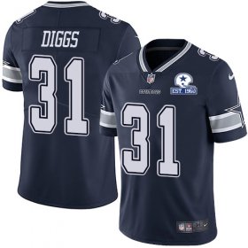 Wholesale Cheap Nike Cowboys #31 Trevon Diggs Navy Blue Team Color Men\'s Stitched With Established In 1960 Patch NFL Vapor Untouchable Limited Jersey