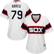Wholesale Cheap White Sox #79 Jose Abreu White Alternate Home Women's Stitched MLB Jersey