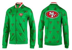 Wholesale Cheap NFL San Francisco 49ers Team Logo Jacket Green