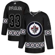 Wholesale Cheap Adidas Jets #33 Dustin Byfuglien Black Authentic Team Logo Fashion Stitched NHL Jersey