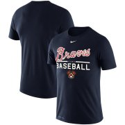 Wholesale Cheap Atlanta Braves Nike Alternate Logo Practice Performance T-Shirt Navy