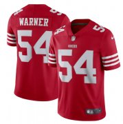 Wholesale Cheap Men's San Francisco 49ers #54 Fred Warner 2022 New Scarlet Vapor Untouchable Limited Stitched Football Jersey