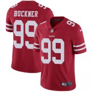 Wholesale Cheap Nike 49ers #99 DeForest Buckner Red Team Color Men's Stitched NFL Vapor Untouchable Limited Jersey