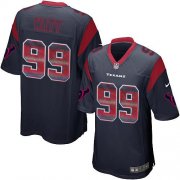 Wholesale Cheap Nike Texans #99 J.J. Watt Navy Blue Team Color Men's Stitched NFL Limited Strobe Jersey