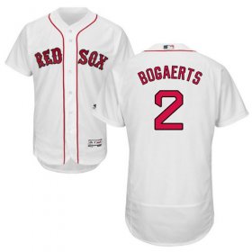 Wholesale Cheap Red Sox #2 Xander Bogaerts White Flexbase Authentic Collection Stitched MLB Jersey