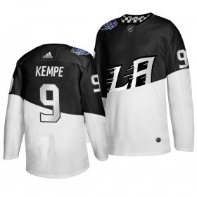 Wholesale Cheap Adidas Los Angeles Kings #9 Adrian Kempe Men\'s 2020 Stadium Series White Black Stitched NHL Jersey
