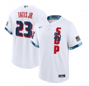 Wholesale Cheap Men's San Diego Padres #23 Fernando Tatis Jr. 2021 White All-Star Cool Base Stitched MLB Jersey
