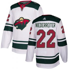 Wholesale Cheap Adidas Wild #22 Nino Niederreiter White Road Authentic Stitched Youth NHL Jersey