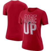 Wholesale Cheap Atlanta Falcons Nike Women's Local Verbiage Performance T-Shirt Red
