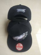 Wholesale Cheap Eagles Team Logo Black Adjustable Hat LT