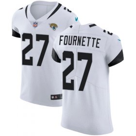 Wholesale Cheap Nike Jaguars #27 Leonard Fournette White Men\'s Stitched NFL Vapor Untouchable Elite Jersey