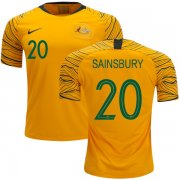 Wholesale Cheap Australia #20 Sainsbury Home Soccer Country Jersey