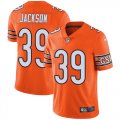 Wholesale Cheap Nike Bears #39 Eddie Jackson Orange Youth Stitched NFL Limited Rush Jersey