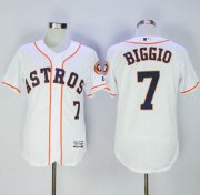 Wholesale Cheap Astros #7 Craig Biggio White Flexbase Authentic Collection Stitched MLB Jersey