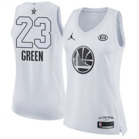 Wholesale Cheap Nike Golden State Warriors #23 Draymond Green White Women\'s NBA Jordan Swingman 2018 All-Star Game Jersey