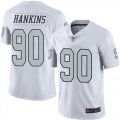 Wholesale Cheap Nike Raiders #90 Johnathan Hankins White Men's Stitched NFL Limited Rush Jersey