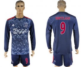 Wholesale Cheap Ajax #9 Huntelaar Away Long Sleeves Soccer Club Jersey