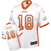 Wholesale Cheap Nike Broncos #18 Peyton Manning White Men's Stitched NFL Elite Drift Fashion Jersey