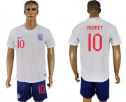 Wholesale Cheap England #10 Rooney Home Soccer Country Jersey