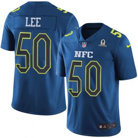 Wholesale Cheap Nike Cowboys #50 Sean Lee Navy Men\'s Stitched NFL Limited NFC 2017 Pro Bowl Jersey
