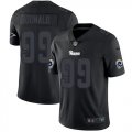 Wholesale Cheap Nike Rams #99 Aaron Donald Black Men's Stitched NFL Limited Rush Impact Jersey