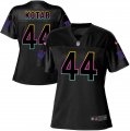 Wholesale Cheap Nike Giants #44 Doug Kotar Black Women's NFL Fashion Game Jersey